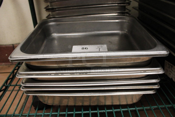 12 Stainless Steel 1/2 Size Drop In Bins. 1/2x2. 12 Times Your Bid! (kitchen)
