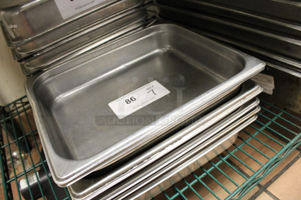 12 Stainless Steel 1/2 Size Drop In Bins. 1/2x2. 12 Times Your Bid! (kitchen) - Image 2 of 3