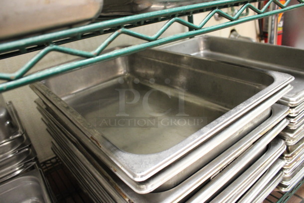 9 Stainless Steel Full Size Drop In Bins. 1/1x4. 9 Times Your Bid! (kitchen) - Image 2 of 3