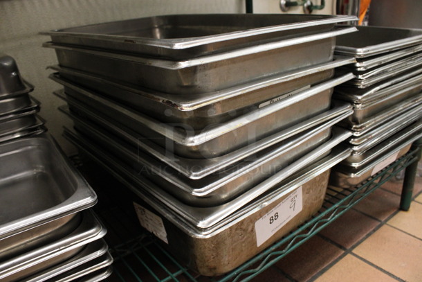 9 Stainless Steel Full Size Drop In Bins. 1/1x4. 9 Times Your Bid! (kitchen) - Image 3 of 3