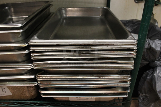 22 Stainless Steel Full Size Drop In Bins. 1/1x2. 22 Times Your Bid! (kitchen)