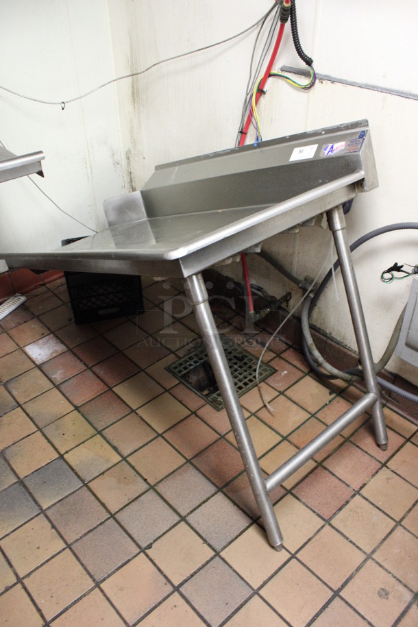 Stainless Steel Commercial Right Side Clean Side Dishwasher Table. 54x30x45. (kitchen) - Image 1 of 3