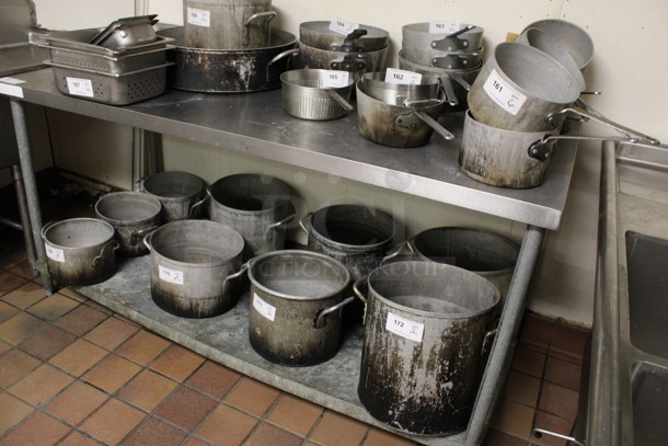 Stainless Steel Commercial Table w/ Under Shelf. Does Not Come w/ Contents. 72x30x35. (kitchen) - Image 3 of 3