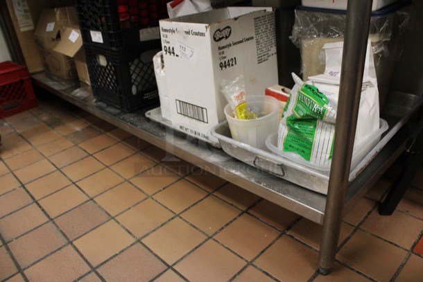 Stainless Steel Commercial Table w/ Under Shelf. Does Not Include Contents. 96x30x36. (kitchen) - Image 3 of 4