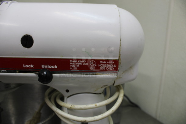 KitchenAid Model KSM90 Metal Countertop Planetary Mixer w/ Metal Bowl and Paddle Attachment. 115 Volts, 1 Phase. 9x13x14. (kitchen) - Image 5 of 5