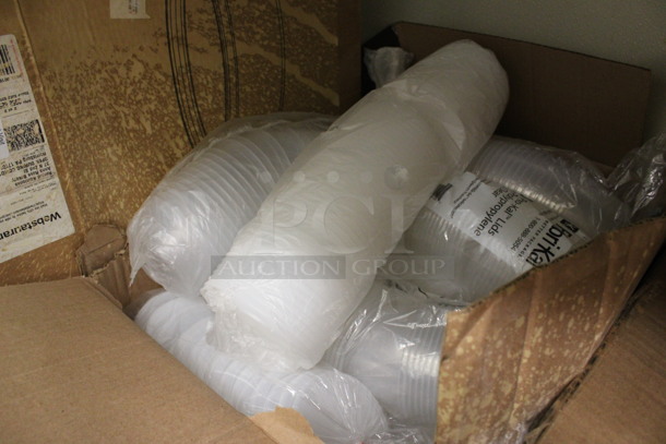 ALL ONE MONEY! Lot of Clear Plastic Lids! (kitchen) - Image 2 of 3