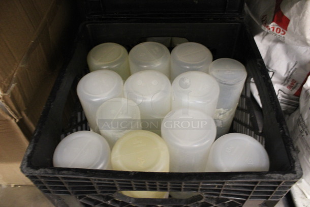 ALL ONE MONEY! Lot of 4 Bins of Various Poly Condiment Bottles! Includes 2.5x2.5x8. (kitchen) - Image 3 of 4