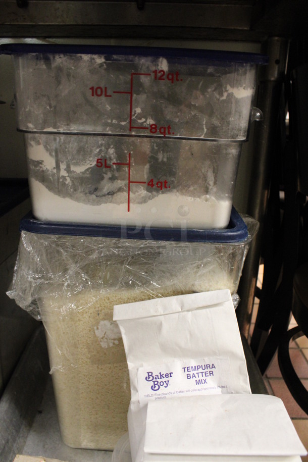 ALL ONE MONEY! Lot of 2 Metal Baking Pans Full of Various Items Including Tempura Batter Mix, Croutons and Corn Starch. (kitchen) - Image 6 of 6