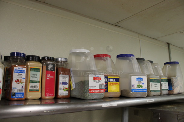 ALL ONE MONEY! Lot of Various Seasonings Including Salt, Curry Powder, Italian Seasoning and Thyme Leaves. (kitchen) - Image 4 of 5