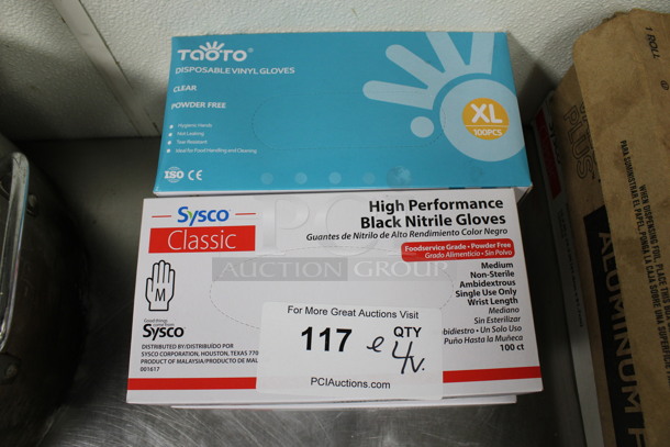 4 BRAND NEW IN BOX! Disposable Gloves. 4 Times Your Bid! (kitchen) - Image 2 of 3