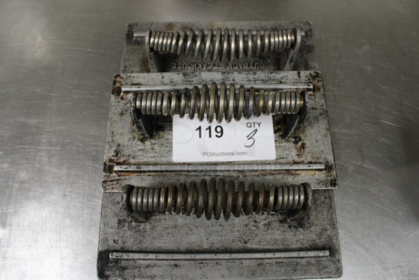 3 Metal Bacon Presses. 9x5x3. 3 Times Your Bid! (kitchen) - Image 4 of 4