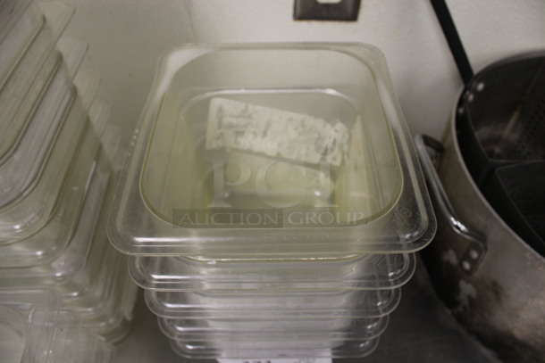 ALL ONE MONEY! Lot of 5 Clear Poly 1/6 Size Drop In Bins! 1/6x6. (kitchen) - Image 3 of 3