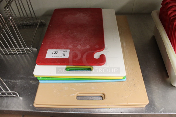 7 Various Cutting Boards. Includes 18x24x0.5. 7 Times Your Bid! (kitchen)