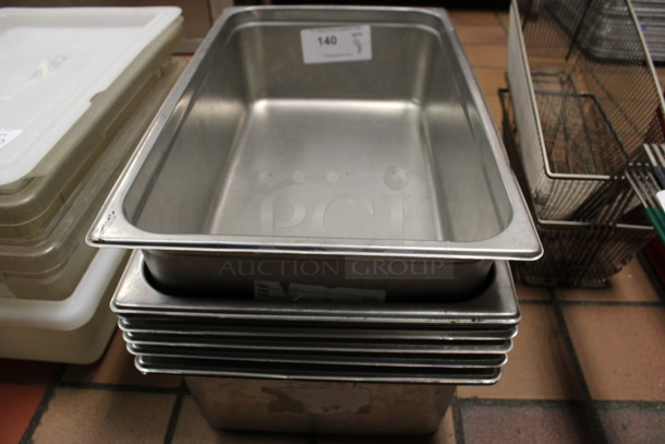 8 Stainless Steel Full Size Drop In Bins. 1/1x6. 8 Times Your Bid! (kitchen) - Image 1 of 3