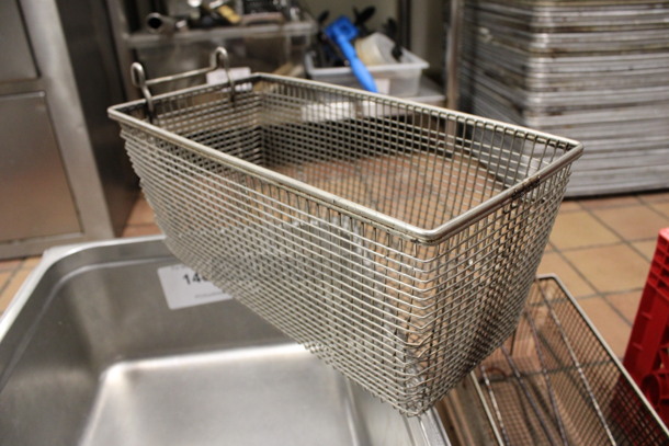 2 Metal Fry Baskets. 1 Basket Has Detached Handle. 26x7x9. 2 Times Your Bid! (kitchen) - Image 3 of 4