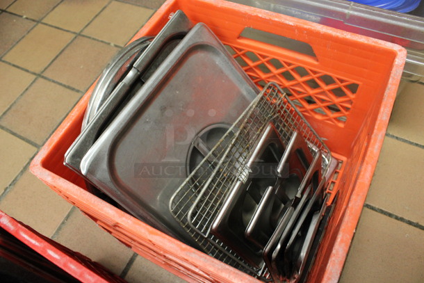 ALL ONE MONEY! Lot of Various Stainless Steel Drop In Bin Lids and Round Metal Lids! (kitchen) - Image 2 of 4