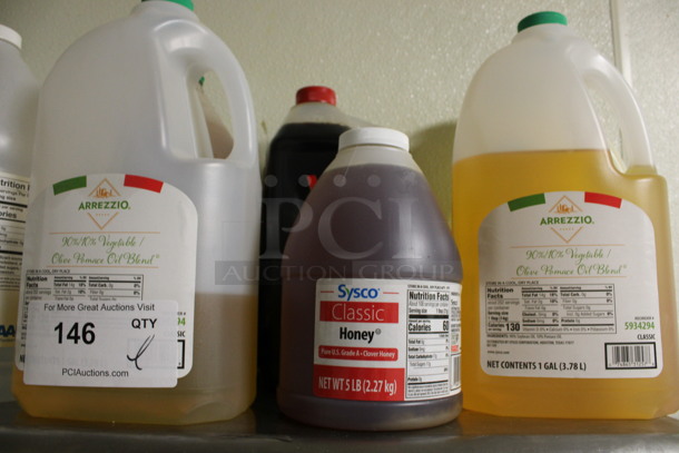 ALL ONE MONEY! Lot of Various Jugs of Bleach, Soy Sauce, Vinegar and Honey! (kitchen) - Image 2 of 4