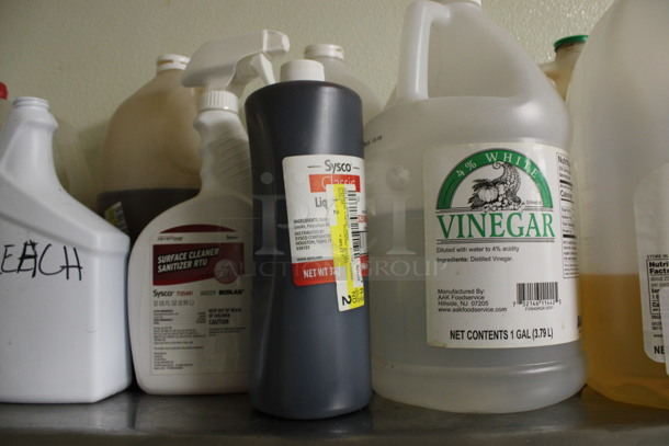 ALL ONE MONEY! Lot of Various Jugs of Bleach, Soy Sauce, Vinegar and Honey! (kitchen) - Image 3 of 4