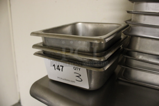 3 Stainless Steel 1/6 Size Drop In Bins. 1/6x2. 3 Times Your Bid! (kitchen) - Image 2 of 3