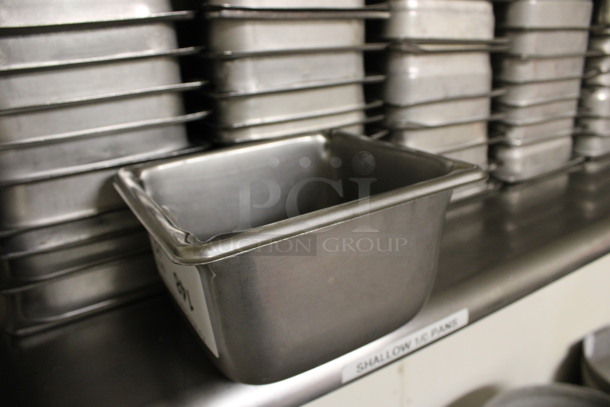 12 Stainless Steel 1/6 Size Drop In Bins. 1/6x4. 12 Times Your Bid! (kitchen) - Image 2 of 4
