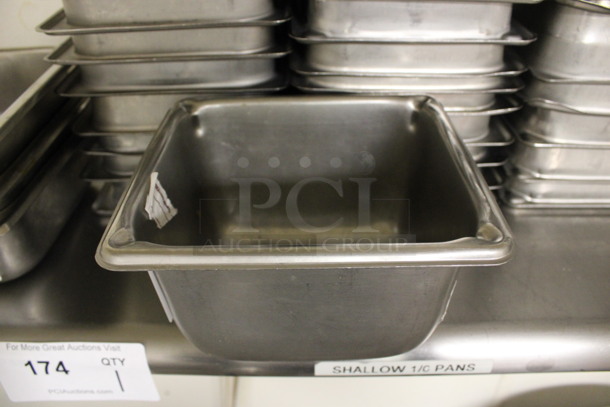 12 Stainless Steel 1/6 Size Drop In Bins. 1/6x4. 12 Times Your Bid! (kitchen) - Image 3 of 4