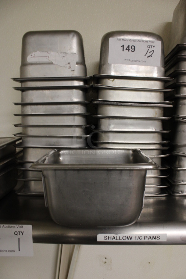 12 Stainless Steel 1/6 Size Drop In Bins. 1/6x4. 12 Times Your Bid! (kitchen) - Image 4 of 4