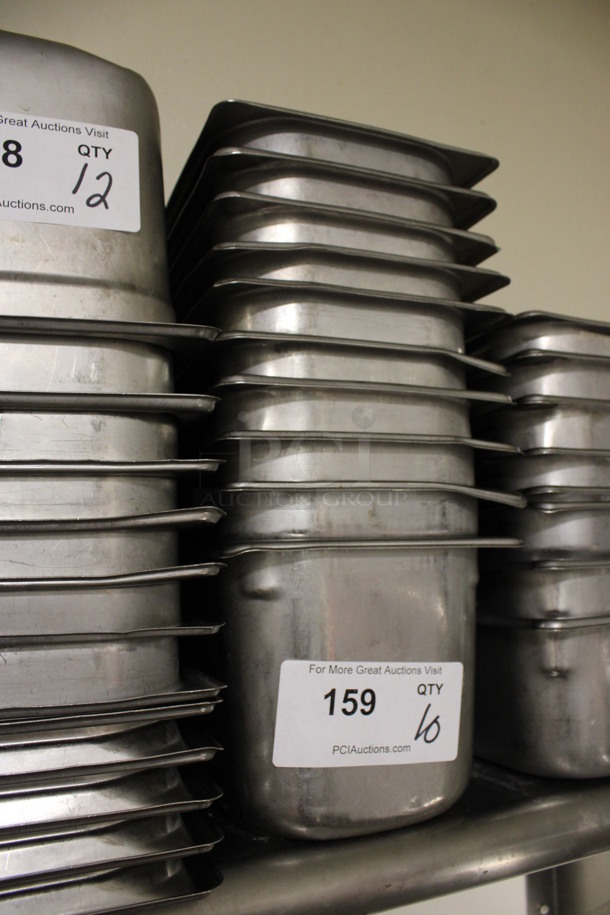 10 Stainless Steel 1/3 Size Drop In Bins. 1/3x6. 10 Times Your Bid! (kitchen) - Image 3 of 4