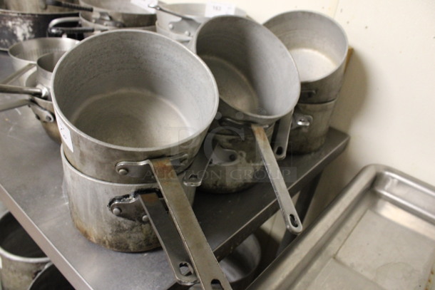 6 Metal Sauce Pots. 16x8x5.5. 6 Times Your Bid! (kitchen) - Image 3 of 3