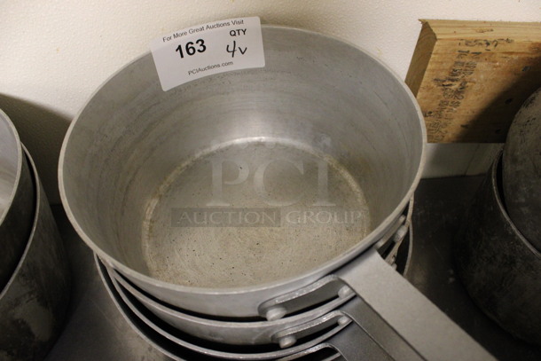 4 Various Metal Sauce Pots. Includes 19x10x5.5. 4 Times Your Bid! (kitchen) - Image 3 of 3