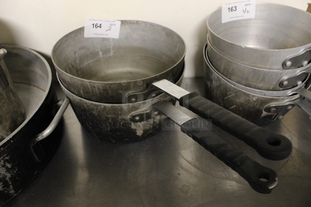 2 Metal Sauce Pots. 23x12x6.5. 2 Times Your Bid! (kitchen)