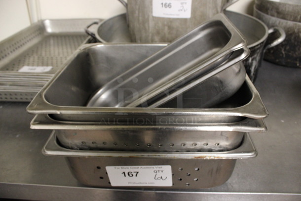 6 Various Stainless Steel Drop In Bins. Includes 1/2x4. 6 Times Your Bid! (kitchen) - Image 1 of 4