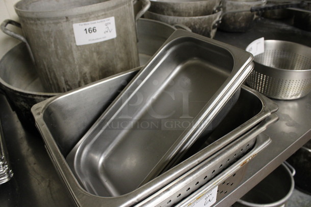 6 Various Stainless Steel Drop In Bins. Includes 1/2x4. 6 Times Your Bid! (kitchen) - Image 2 of 4