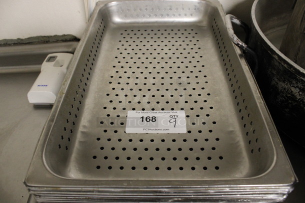 9 Stainless Steel Full Size Perforated Drop In Bins. 1/1x2. 9 Times Your Bid! (kitchen) - Image 2 of 3