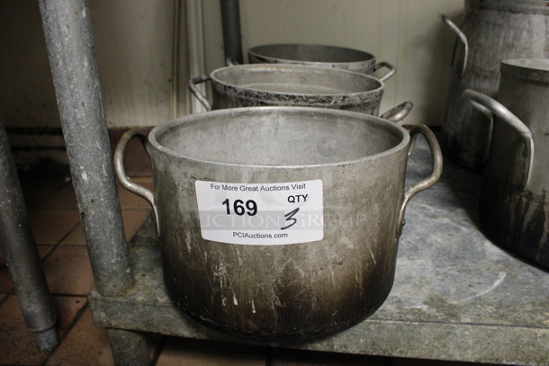 3 Various Metal Stock Pots. Includes 12x10x7. 3 Times Your Bid! (kitchen) - Image 3 of 3