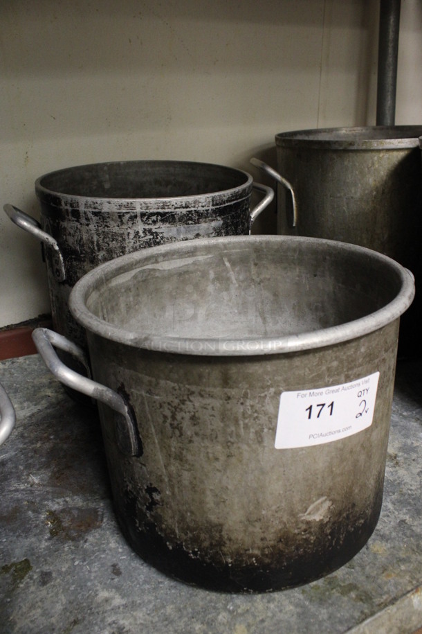 2 Various Metal Stock Pots. 15.5x13x11, 15x12.5x13. 2 Times Your Bid! (kitchen) - Image 3 of 3
