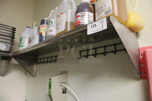 Stainless Steel Commercial Wall Mount Shelf. BUYER MUST REMOVE. 48x12x12. (kitchen) - Image 2 of 3