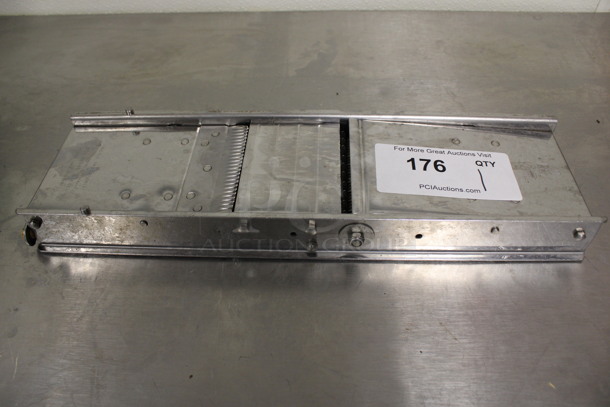 Stainless Steel Countertop Mandolin Slicer. 16x5x2. (kitchen)