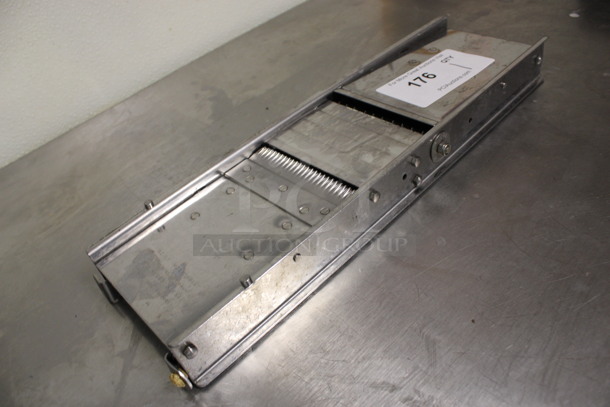 Stainless Steel Countertop Mandolin Slicer. 16x5x2. (kitchen) - Image 2 of 4