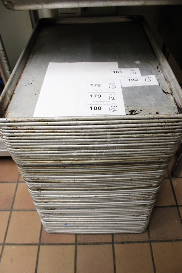 12 Metal Full Size Baking Pans. 18x26x1. 12 Times Your Bid! (kitchen) - Image 4 of 4