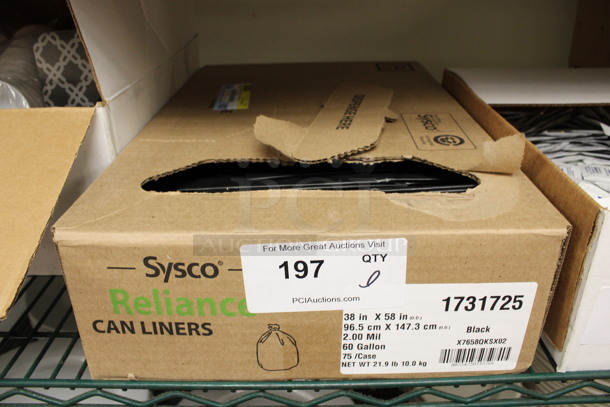 ALL ONE MONEY! Lot of Sysco Black Can Liners! (kitchen)
