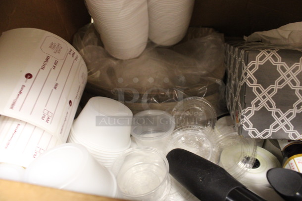 ALL ONE MONEY! Lot of Various Items Including Tissues and Disposable Food Portion Cups! (kitchen) - Image 4 of 4