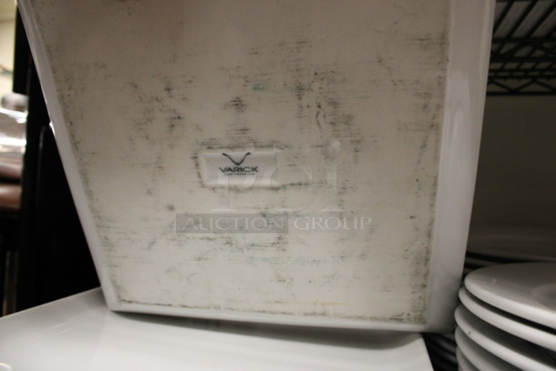 27 White Ceramic Square Plates. 10.5x10.5x1. 27 Times Your Bid! (kitchen) - Image 4 of 4