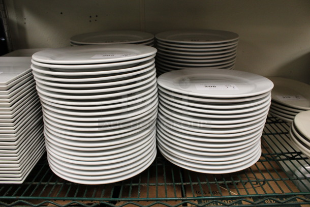 17 White Ceramic Plates. 11.5x11.5x1. 17 Times Your Bid! (kitchen) - Image 3 of 3