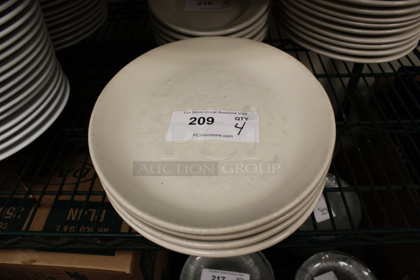 4 Ceramic Plates. 13x10.5x1.5. 4 Times Your Bid! (kitchen)