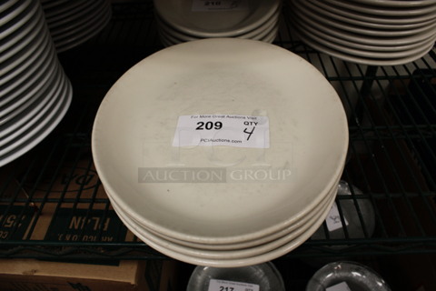 4 Ceramic Plates. 13x10.5x1.5. 4 Times Your Bid! (kitchen)