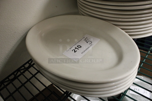 5 White Ceramic Oval Plates. 13.5x9x1.5. 5 Times Your Bid! (kitchen) - Image 2 of 4