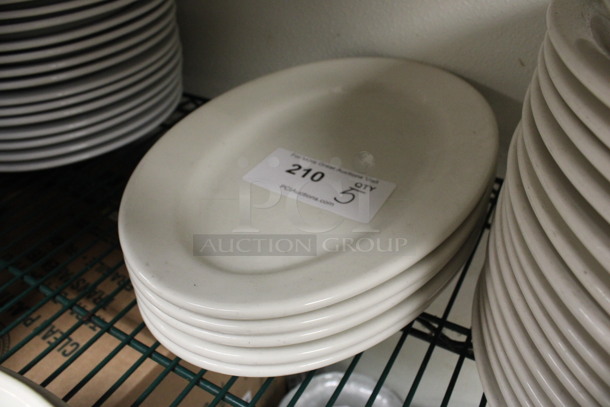 5 White Ceramic Oval Plates. 13.5x9x1.5. 5 Times Your Bid! (kitchen) - Image 3 of 4