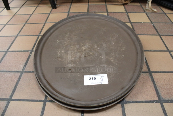 4 Brown Oval Serving Trays. 27x22x1.5. 4 Times Your Bid! (kitchen)