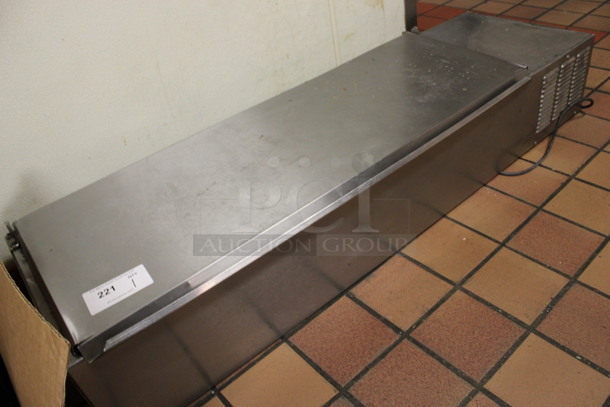Stainless Steel Commercial Countertop Refrigerated Rail. 57x18x11. (kitchen) - Image 2 of 4