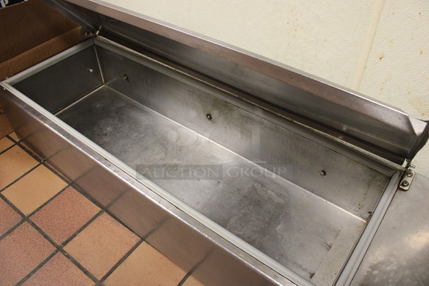 Stainless Steel Commercial Countertop Refrigerated Rail. 57x18x11. (kitchen) - Image 3 of 4